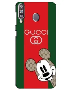 Чехол для Samsung Galaxy M30 (M305) с картинкой «Gucci — полосы и Микки»