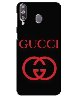 Чехол для Samsung Galaxy M30 (M305) с картинкой «Gucci — красный логотип»