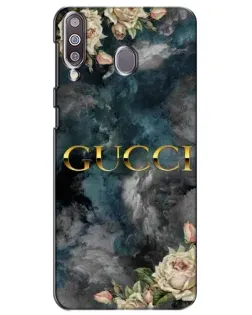 Чехол для Samsung Galaxy M30 (M305) с картинкой «Абстрактные цветы Gucci»