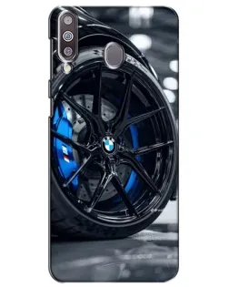 Чехол для Samsung Galaxy M30 (M305) с картинкой «Колесо BMW вблизи»