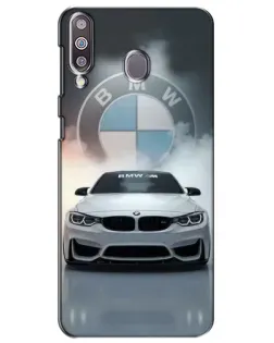 Чехол для Samsung Galaxy M30 (M305) с картинкой «BMW в белом дыму»