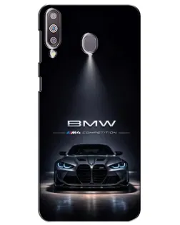 Чехол для Samsung Galaxy M30 (M305) с картинкой «BMW сквозь ночной город»