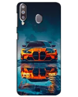 Чехол для Samsung Galaxy M30 (M305) с картинкой «BMW — золотая эмблема»