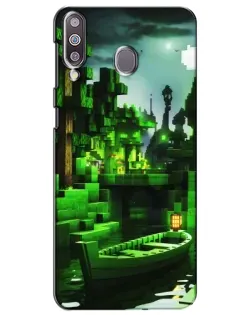 Чохол для Samsung Galaxy M30 (M305) з картинкою «Minecraft лісовий пейзаж»