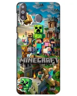 Чохол для Samsung Galaxy M30 (M305) з картинкою «Замок Minecraft»