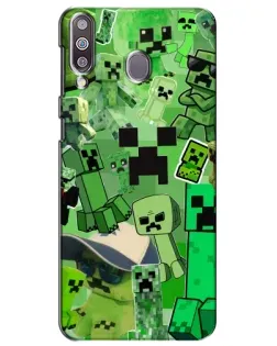 Чохол для Samsung Galaxy M30 (M305) з картинкою «Кріпери Minecraft»