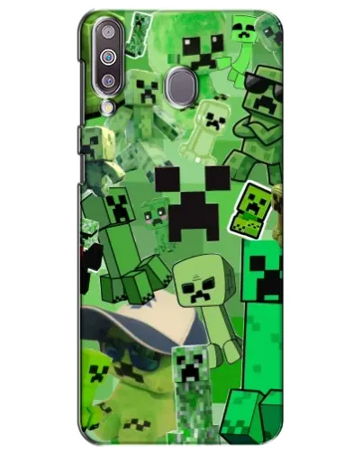 Чехол для Samsung Galaxy M30 (M305) с картинкой «Криперы Minecraft»