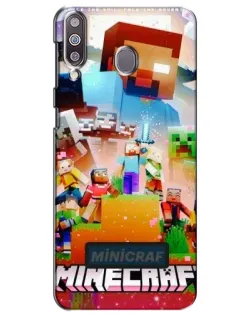 Чохол для Samsung Galaxy M30 (M305) з картинкою «Minecraft герої гри»