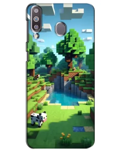Чехол для Samsung Galaxy M30 (M305) с картинкой «Minecraft летний день»