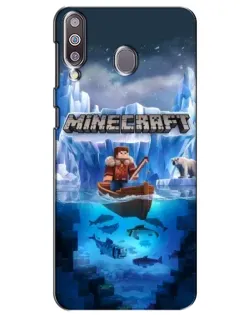 Чохол для Samsung Galaxy M30 (M305) з картинкою «Minecraft льодянийсвіт»