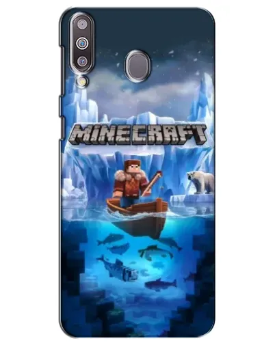 Чехол для Samsung Galaxy M30 (M305) с картинкой «Minecraft ледяной мир»