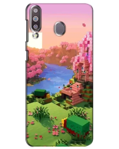 Чехол для Samsung Galaxy M30 (M305) с картинкой «Розовое дерево Minecraft»