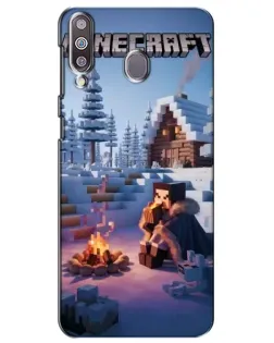 Чохол для Samsung Galaxy M30 (M305) з картинкою «Зимовий Minecraft»