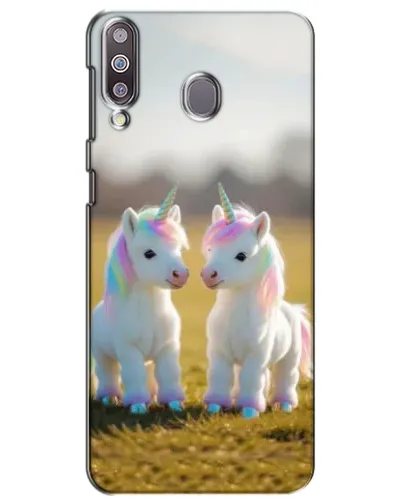 Чехол для Samsung Galaxy M30 (M305) с картинкой «Пара единорогов»