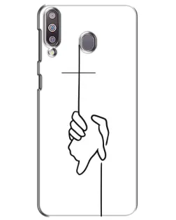 Чехол для Samsung Galaxy M30 (M305) с картинкой «Рука держит»