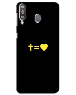 Чехол для Samsung Galaxy M30 (M305) с картинкой «Сердце и Крест»