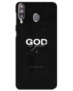 Чехол для Samsung Galaxy M30 (M305) с картинкой «GOD — Бог над всем»