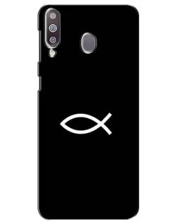 Чехол для Samsung Galaxy M30 (M305) с картинкой «Символ рыбы Jesus»