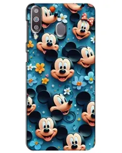 Чехол для Samsung Galaxy M30 (M305) с картинкой «Паттерн Микки и Минни»