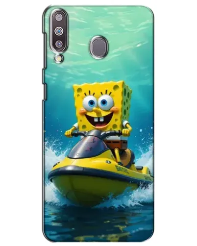 Чехол для Samsung Galaxy M30 (M305) с картинкой «Спанч Боб на гидроцикле»