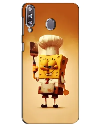 Чехол для Samsung Galaxy M30 (M305) с картинкой «Губка Боб повар»