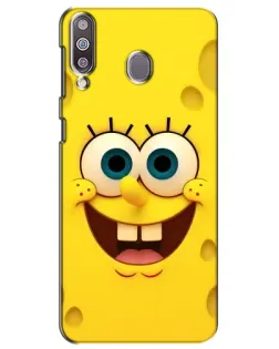 Чехол для Samsung Galaxy M30 (M305) с картинкой «Губка Боб улыбка»