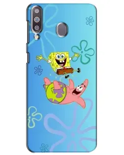 Чехол для Samsung Galaxy M30 (M305) с картинкой «Спанч Боб и Патрик»