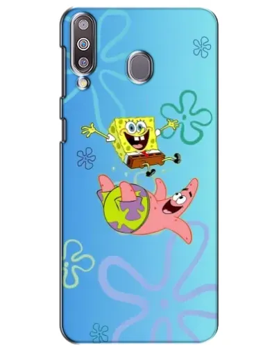 Чехол для Samsung Galaxy M30 (M305) с картинкой «Спанч Боб и Патрик»