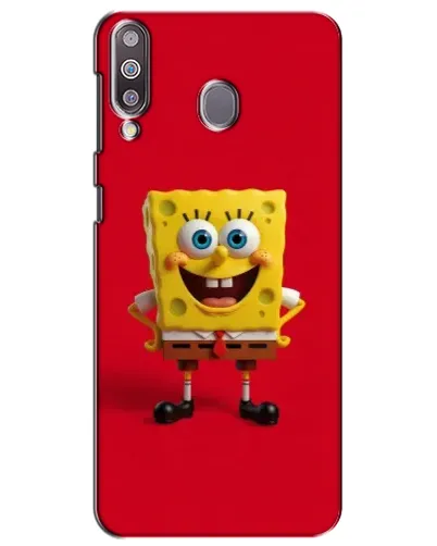 Чехол для Samsung Galaxy M30 (M305) с картинкой «Спанч Боб на красном»