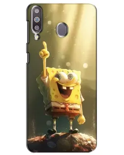 Чехол для Samsung Galaxy M30 (M305) с картинкой «Сияющий Спанч Боб»