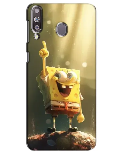 Чехол для Samsung Galaxy M30 (M305) с картинкой «Сияющий Спанч Боб»
