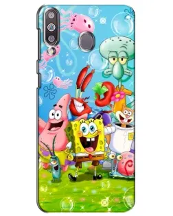 Чехол для Samsung Galaxy M30 (M305) с картинкой «Губка Боб и друзья»