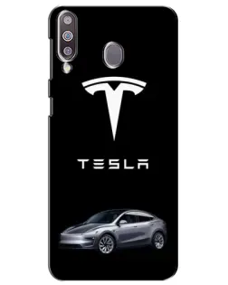 Чохол для Samsung Galaxy M30 (M305) з картинкою «Tesla Model Y»