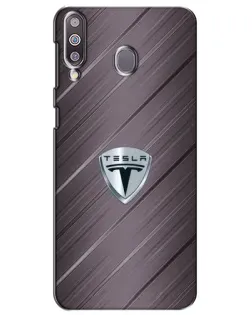 Чохол для Samsung Galaxy M30 (M305) з картинкою «Металева текстура Tesla»
