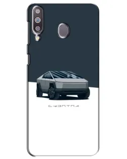 Чохол для Samsung Galaxy M30 (M305) з картинкою «Сріблястий Cybertruck Tesla»