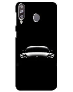 Чохол для Samsung Galaxy M30 (M305) з картинкою «Фари Tesla Night»