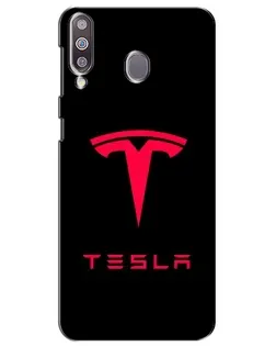 Чохол для Samsung Galaxy M30 (M305) з картинкою «Tesla Red Logo»