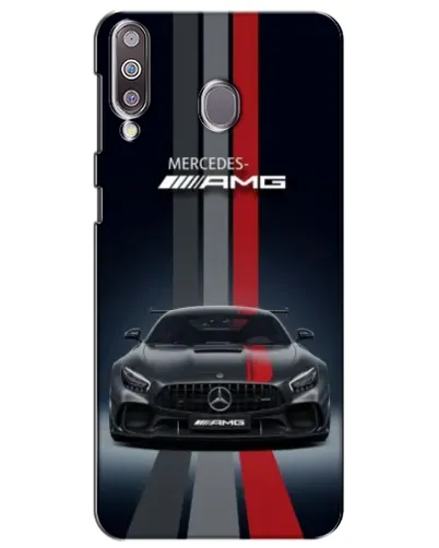 Чехол для Samsung Galaxy M30 (M305) с картинкой «Mercedes — белый карбон»