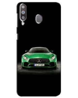 Чехол для Samsung Galaxy M30 (M305) с картинкой «Mercedes — неоновый лого»