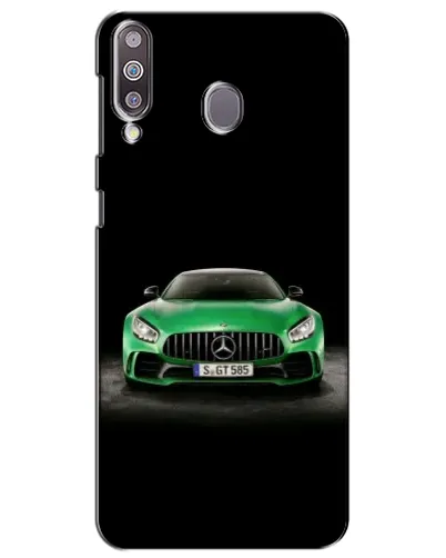 Чехол для Samsung Galaxy M30 (M305) с картинкой «Mercedes — неоновый лого»