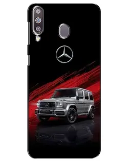 Чехол для Samsung Galaxy M30 (M305) с картинкой «Mercedes G-Class красный»