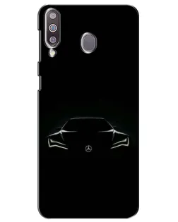 Чехол для Samsung Galaxy M30 (M305) с картинкой «Mercedes — силуэт авто»