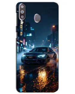 Чохол для Samsung Galaxy M30 (M305) з картинкою «Нічне місто та Audi»