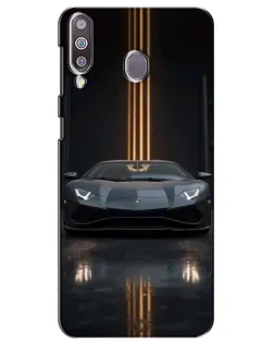 Чехол для Samsung Galaxy M30 (M305) с картинкой «Lamborghini золотые линии» Чехол для Samsung Galaxy M30 (M305) с картинкой «Lamborghini золотые линии»