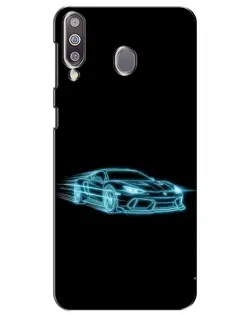 Чехол для Samsung Galaxy M30 (M305) с картинкой «Неоновый контур Lamborghini» Чехол для Samsung Galaxy M30 (M305) с картинкой «Неоновый контур Lamborghini»