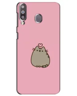 Чехол для Samsung Galaxy M30 (M305) с картинкой «Pusheen сердце»