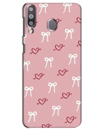 Чехол для Samsung Galaxy M30 (M305) с картинкой «Сердца и банты» Чехол для Samsung Galaxy M30 (M305) с картинкой «Сердца и банты»