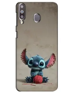 Чохол для Samsung Galaxy M30 (M305) з картинкою «Стіч на чоричневому фоні»
