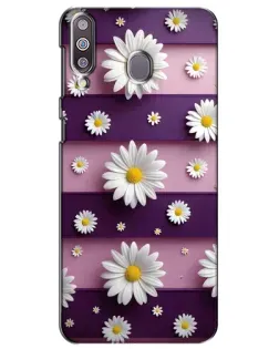 Чехол для Samsung Galaxy M30 (M305) с картинкой «Ромашки на фиолетовом»