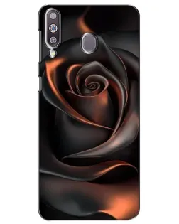 Чехол для Samsung Galaxy M30 (M305) с картинкой «Шелковая черная роза»